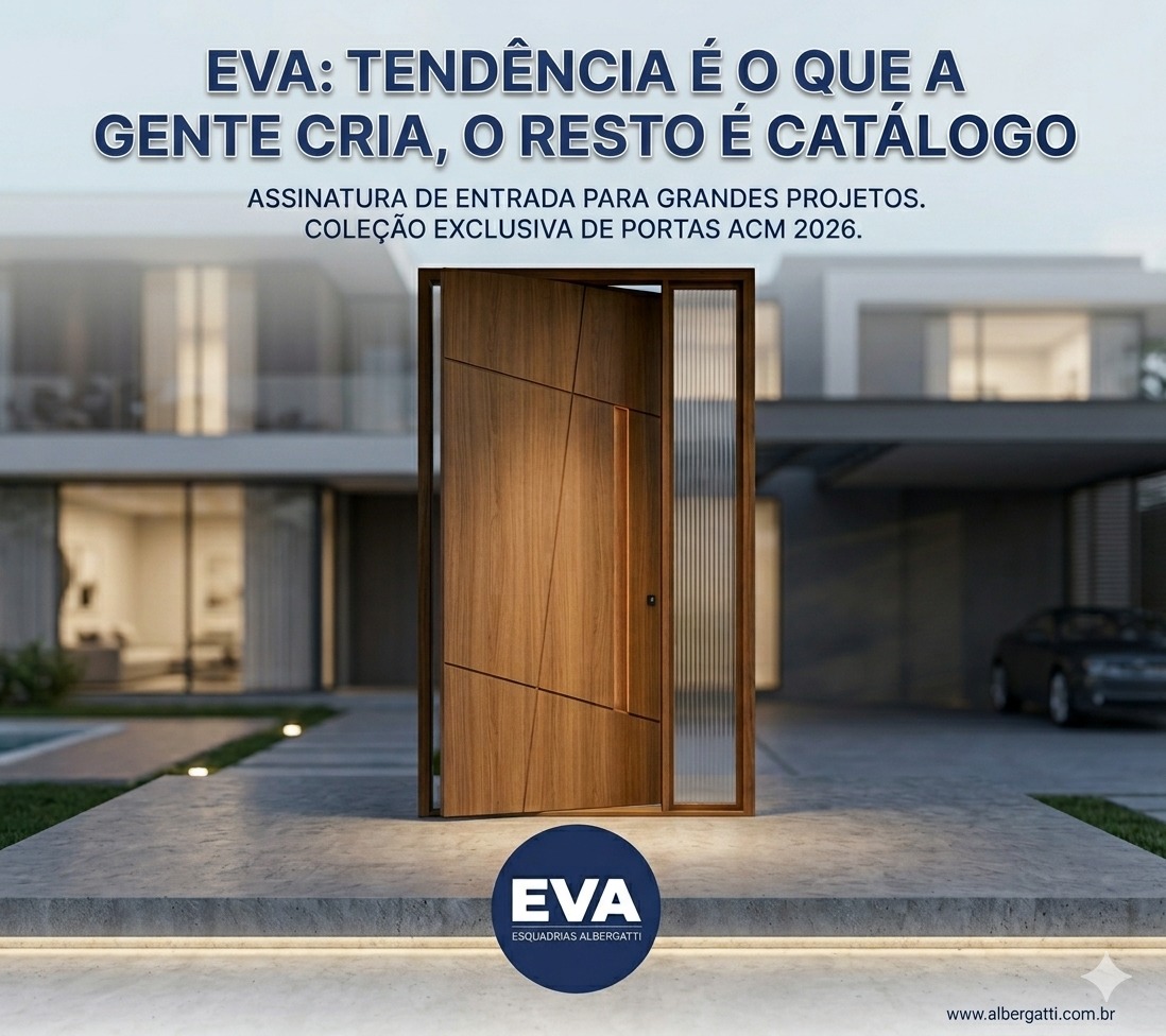 Porta premium de madeira da colecao exclusiva EVA